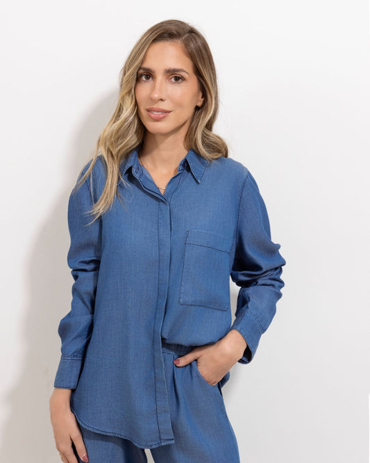 Camisa Maria Light Denim