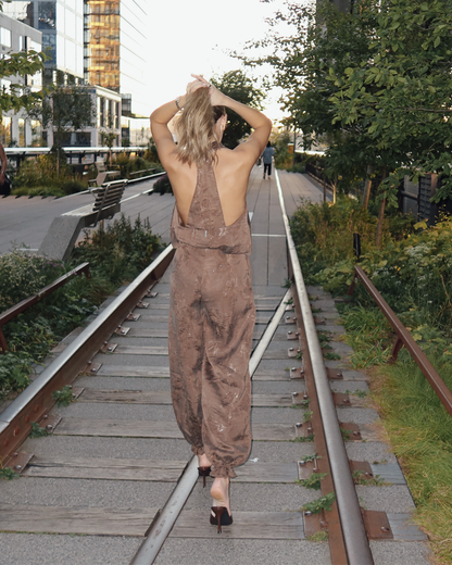 Babucha Clau Seda Etnica Camel