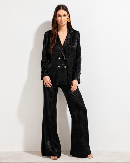 Pantalón Gardenia Jacquard Negro