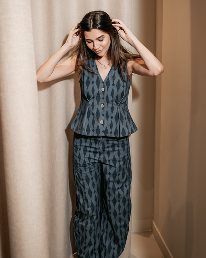 Jeans Maggy Rombos Azul