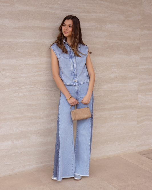 Jeans Aline Azul Claro