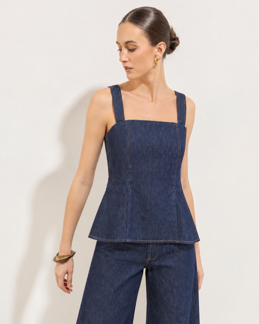 Blusa Elvira Azul Denim
