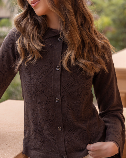 Cardigan Aurora Chocolate
