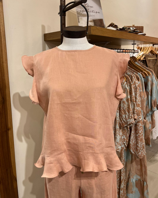 Blusa Isabel Lino Rosé