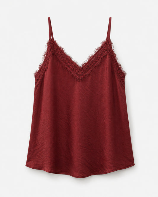 Blusa Lencera Cortes Bordo