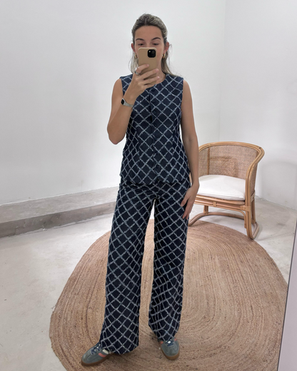 Chaleco Sevilla  Denim Textura