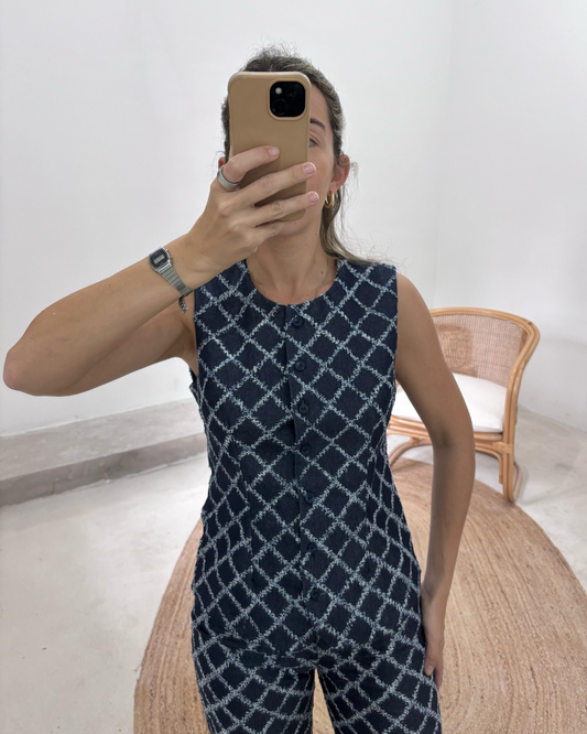 Chaleco Sevilla  Denim Textura