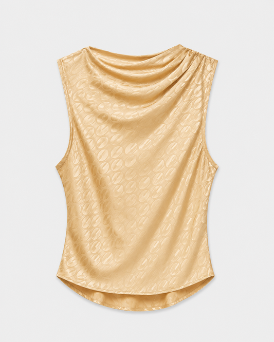 Blusa Rafaela Jacquard Beige