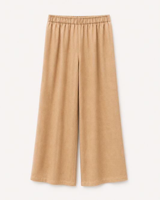 Pantalon Ana Lino Beige
