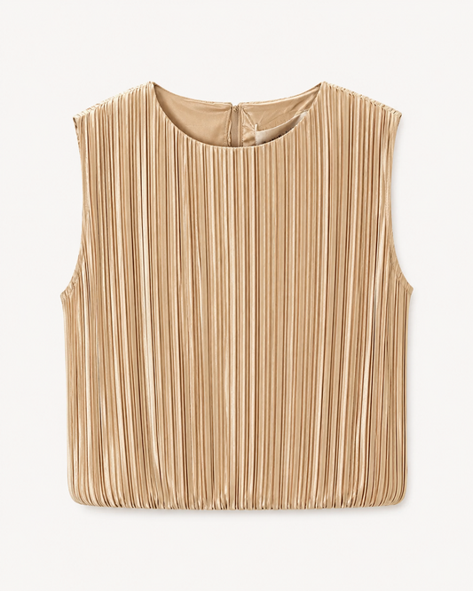Blusa Plisada Rosa