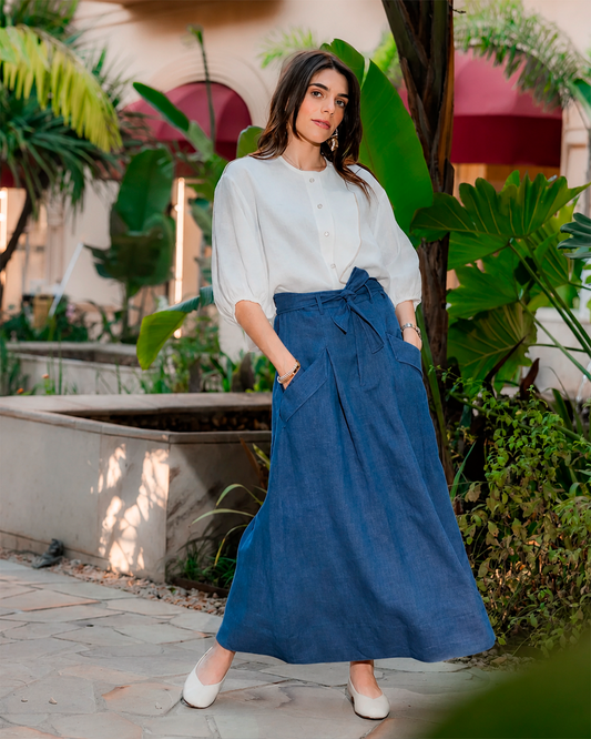 Pollera Paz Light Denim