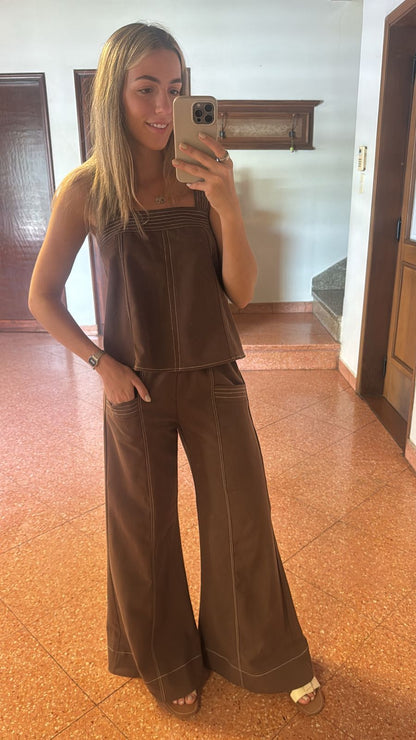 Pantalon Filipa Chocolate