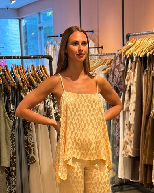 Blusa Cielo Jacquard Beige