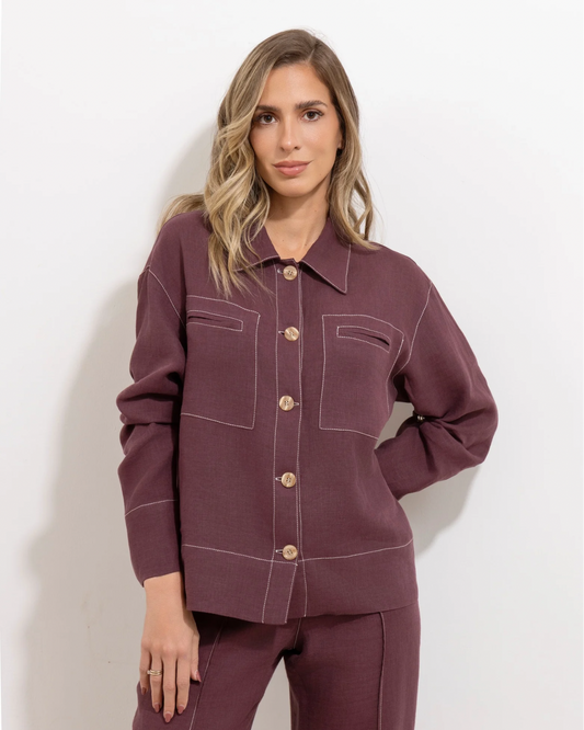 Chaqueta Victoria Bordo