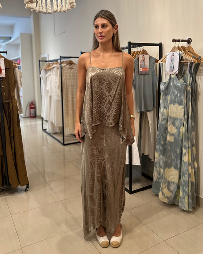 Blusa Cielo Jacquard Verde