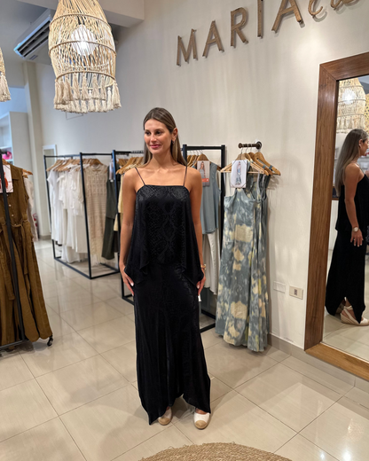 Blusa Cielo Jacquard Negro