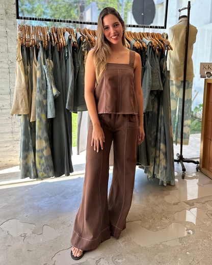 Pantalon Filipa Chocolate