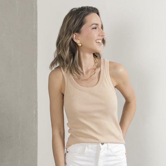 Musculosa Basica Beige