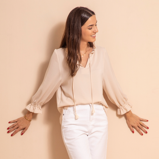 Blusa Etnica Beige