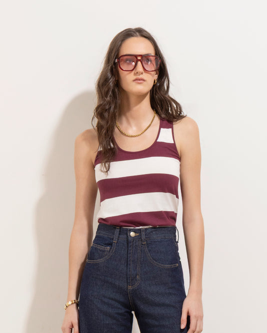 Musculosa Maria Rayas Bordo