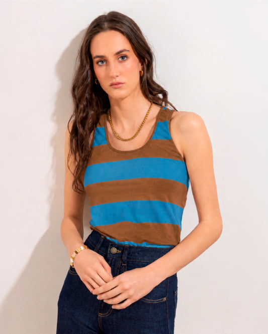 Musculosa Maria Rayas Chocolate