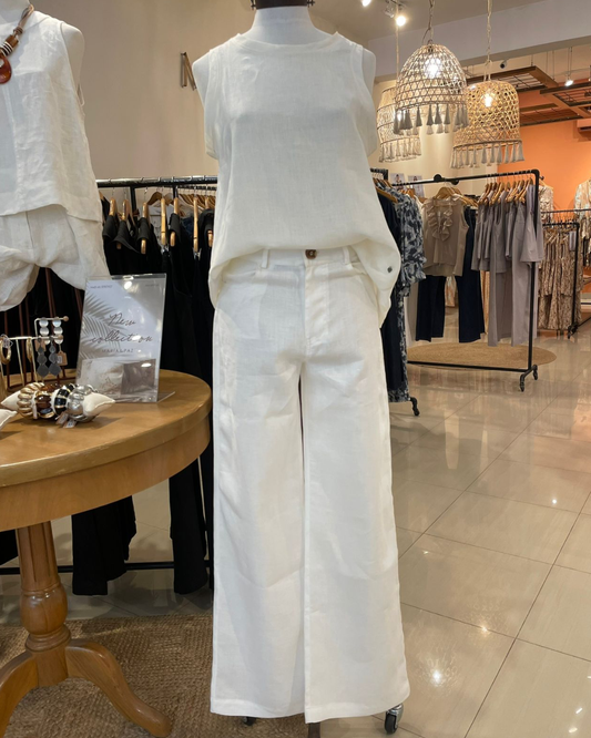 Pantalon Oxford Lino Natural