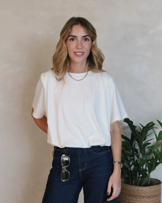 Remera Bobbi Off White