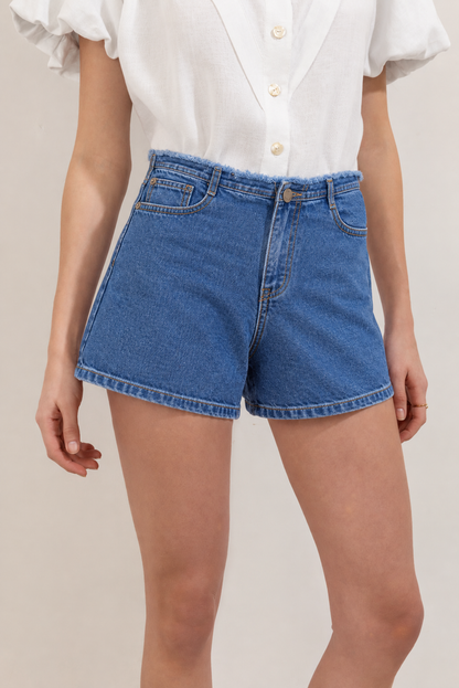 Short Sira Denim Azul