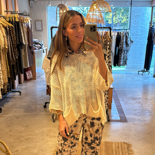 Saco Bolsillos Natural