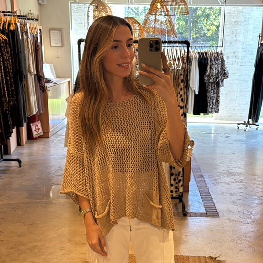 Saco Bolsillos Beige