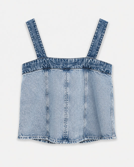 Top Filipa Combinado Azul