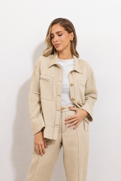 Chaqueta Victoria Beige