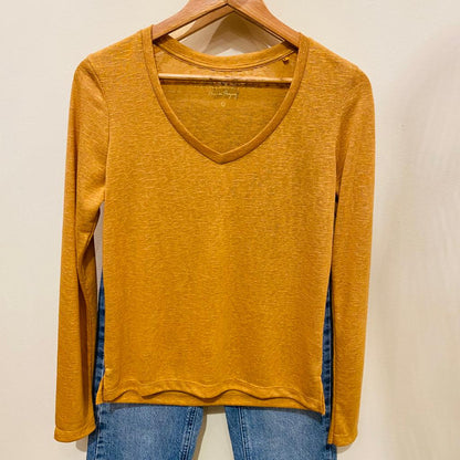 Remera Hilo Ocre