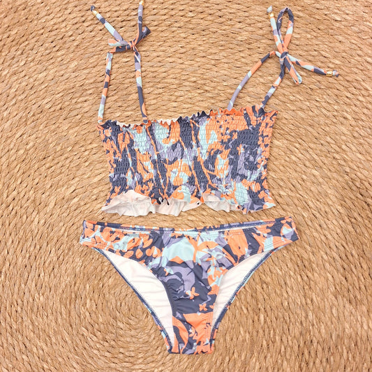 Bikini engomada an print lila