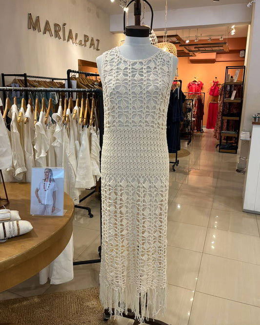 Vestido Macrame Natural
