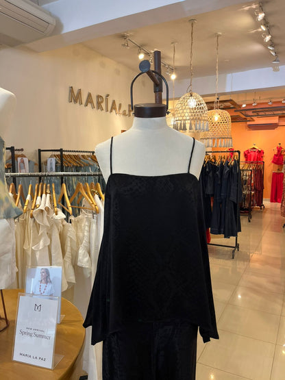 Blusa Cielo Jacquard Negro