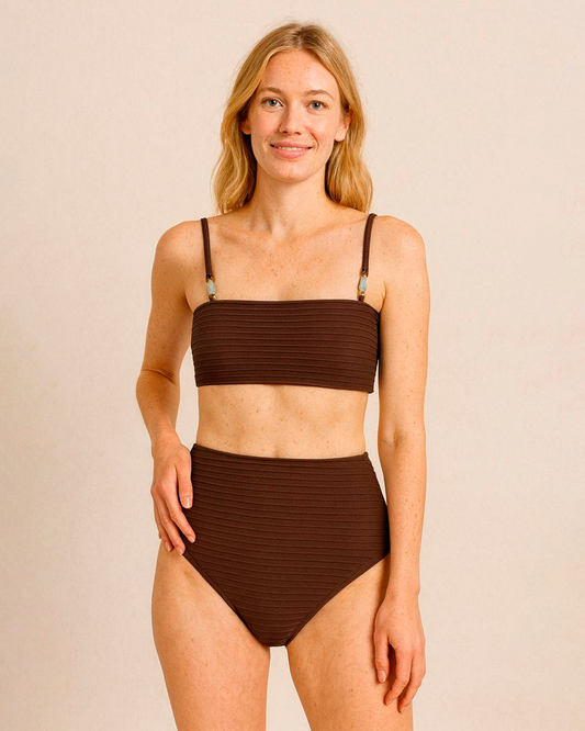 Bikini Ines Canelado Chocolate