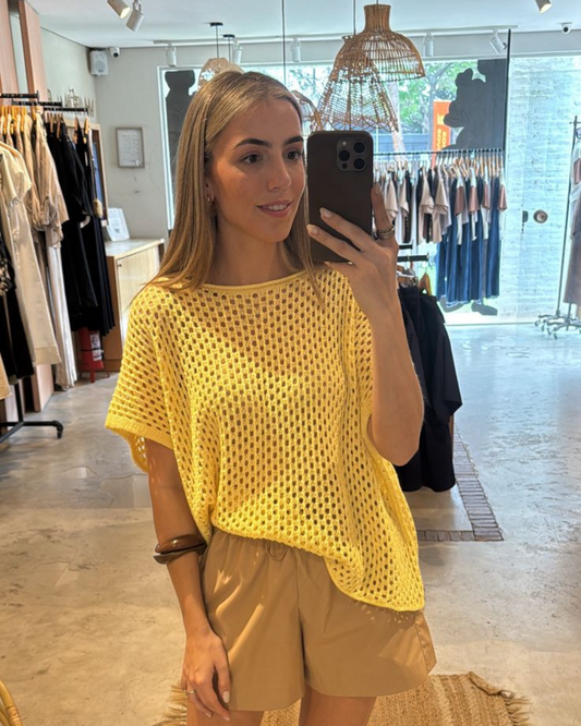Blusa Tejida Vainilla