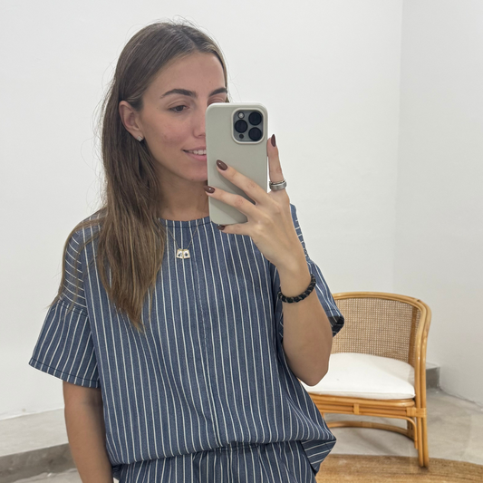 Blusa Verona Rayas Azul