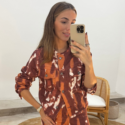 Campera Rio Batik Bordo