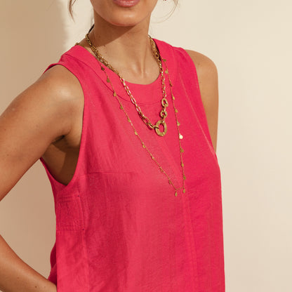 Blusa Sofia Shine Fucsia