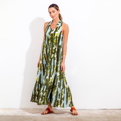 Vestido Silver Batik Verde