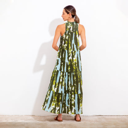 Vestido Silver Batik Verde