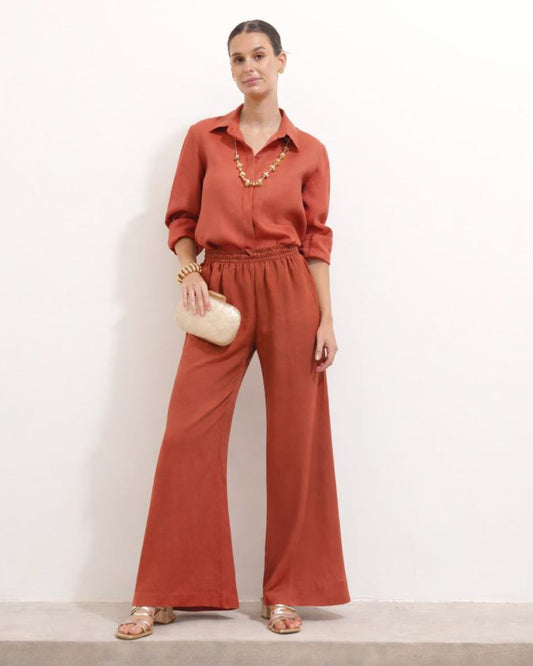 Pantalón Maria Ganache