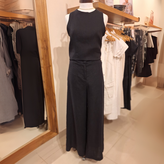 Pantalón Pilar Lino Negro
