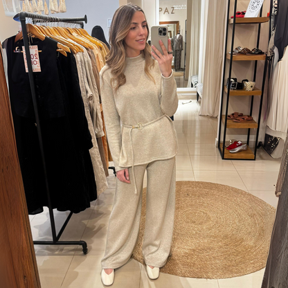 Pantalón Tania Brillito Dorado