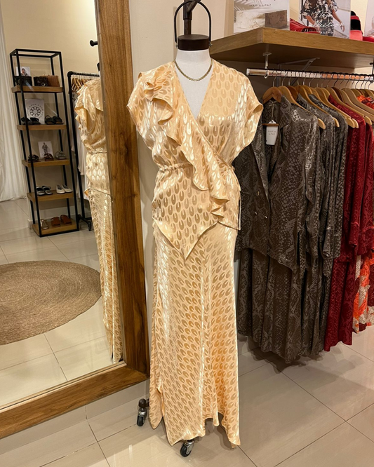 Blusa Jazmin Jacquard Beige