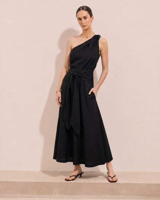 Pollera Nina Lino Negra