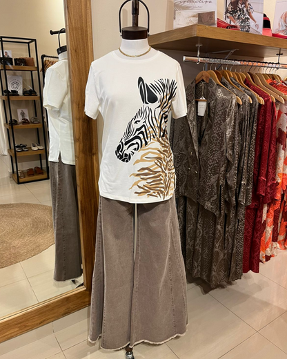 Remera Emilia Natural Cebra
