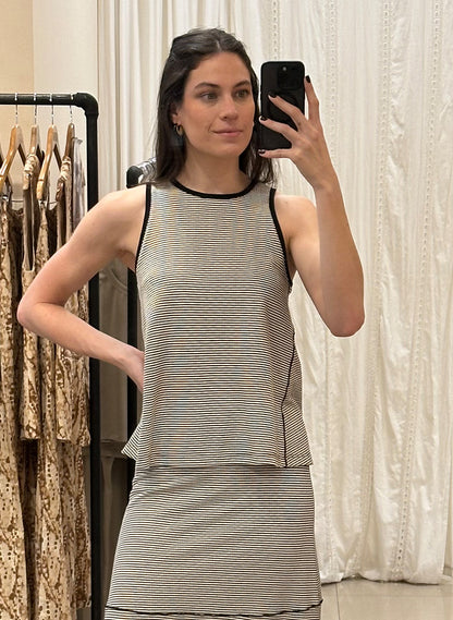 Remera Jimena Negra Y Blanca